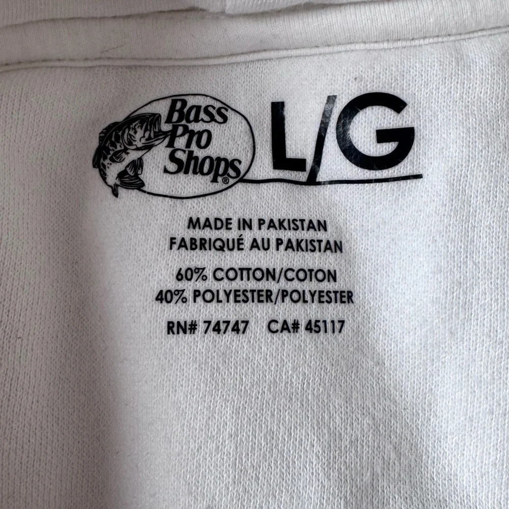 Bass Pro Shops Hoodie Men’s Size L in Whisper White - Picture 5 of 9